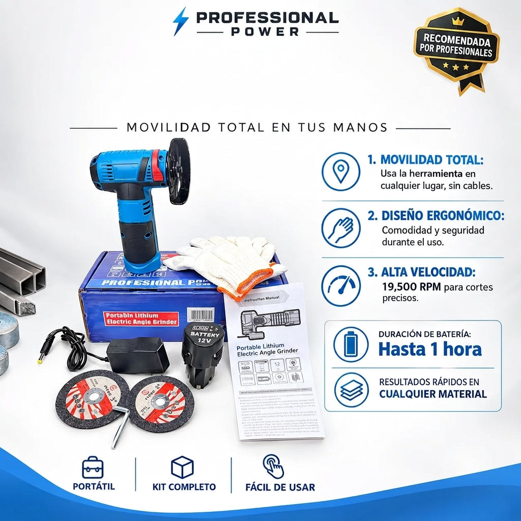 Mini amoladora angular eléctrica portátil