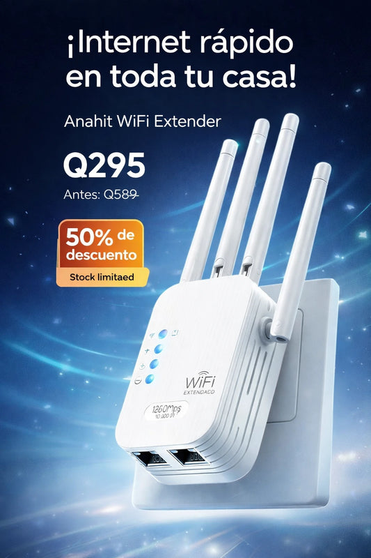 Anahit 1200Mbps Dual-Band WiFi Extender for 10000 Sq.ft Coverage