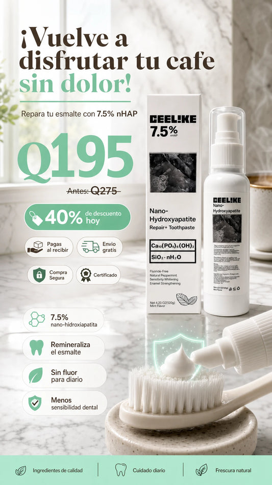 Ceelike 7.5% nHAP Nano-Hydroxyapatite Repair+ Toothpaste