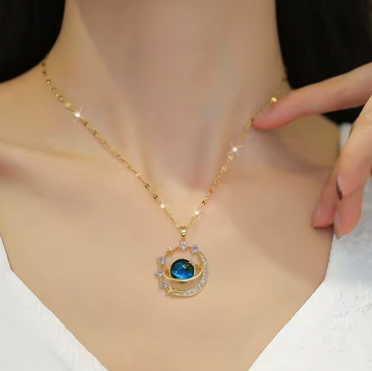 Órbita Celestial – Collar Saturno