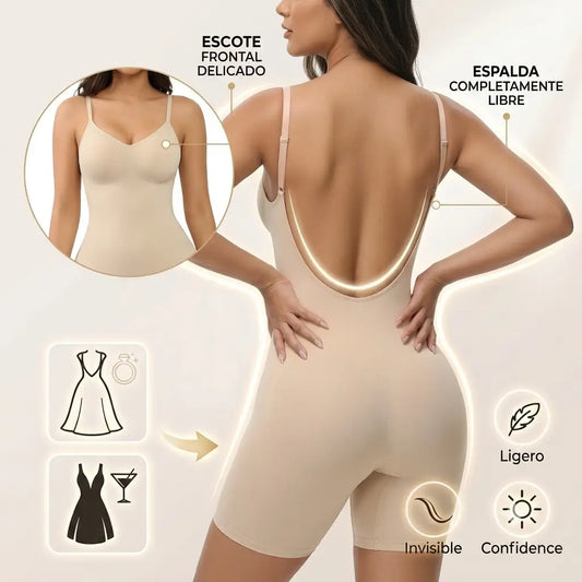 Faja Sin Espalda con Tirantes Ajustables + Crema Reafirmante GRATIS