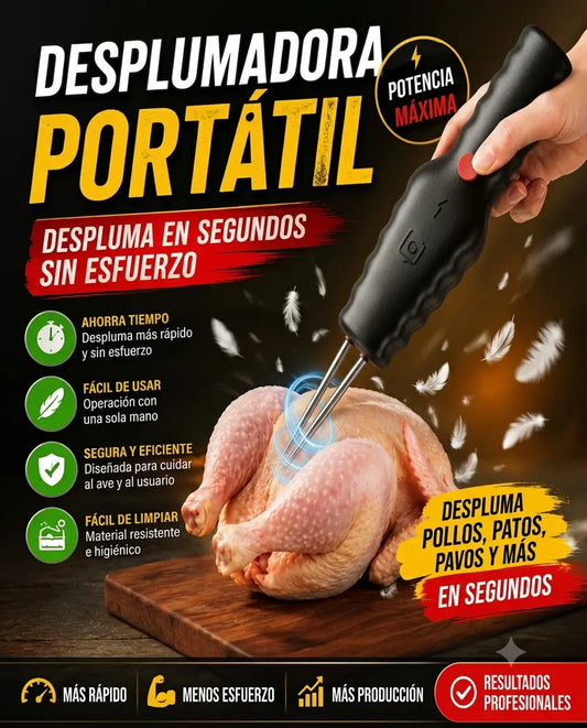 Plumax Pro™ 🔥 DESPLUMA POLLOS EN SEGUNDOS Y AHORRA HORAS DE TRABAJO