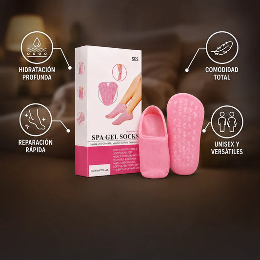 Pies de Seda™ Las medias de gel hidratantes que reparan talones secos y agrietados mientras duermes.